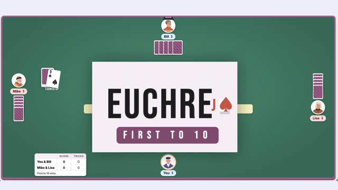 Euchre — free board-game game