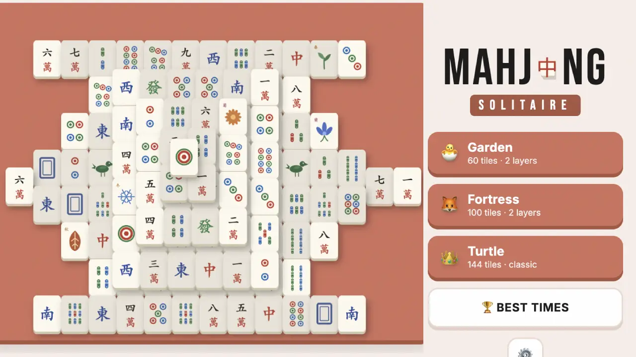 Mahjong Solitaire — free puzzle game