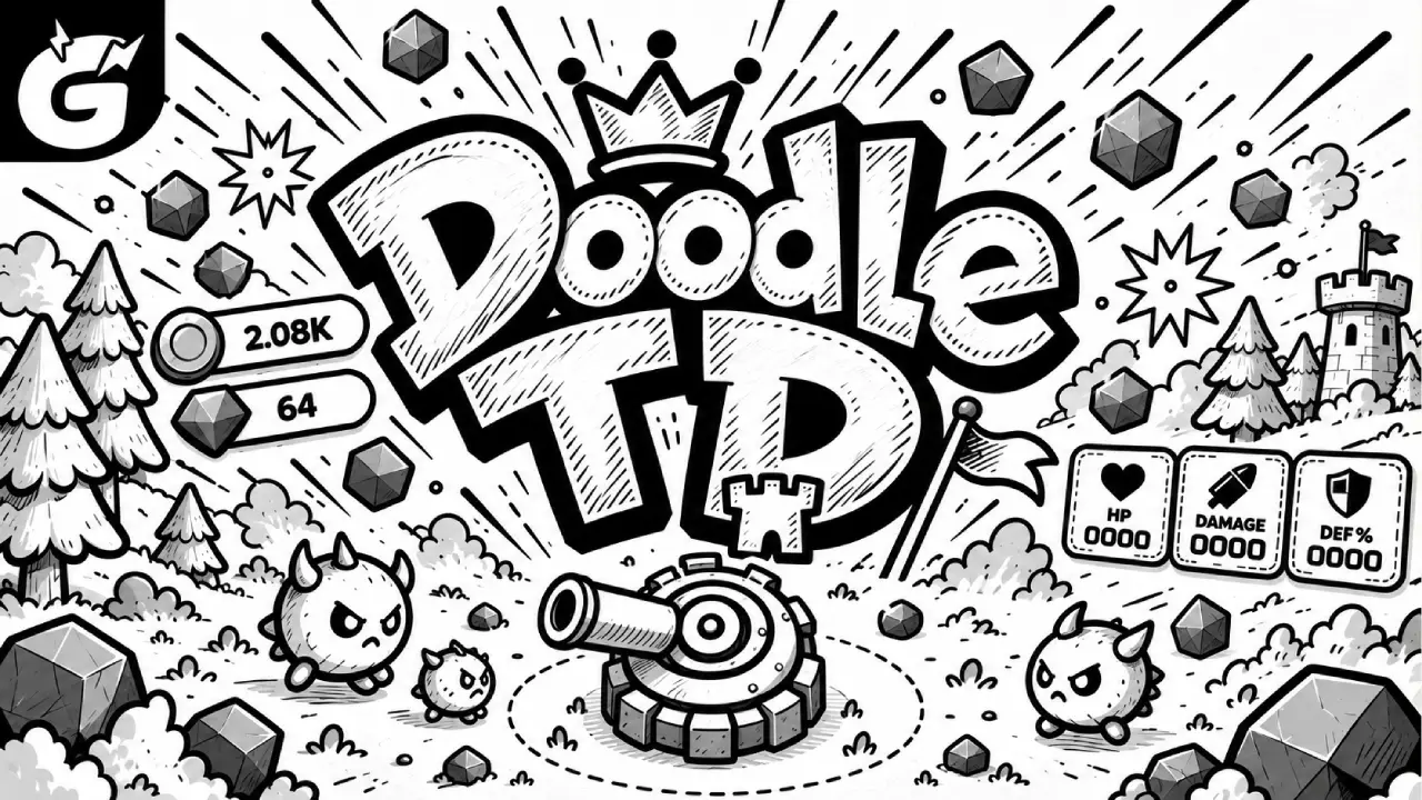 Doodle Tower Defense(放置タワーディフェンス) — 無料放置ゲーム