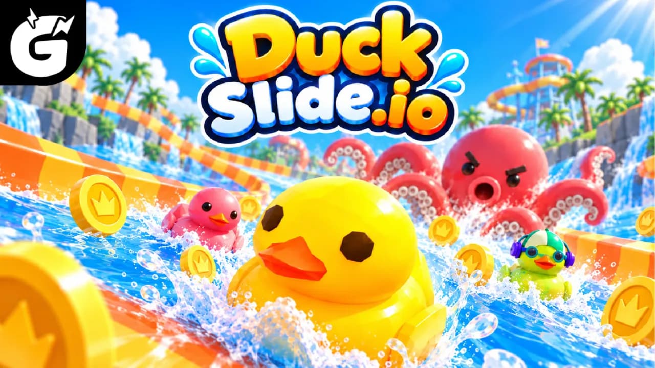 Duck Slide.io(アヒルのスライダーレース) — 無料レースゲーム